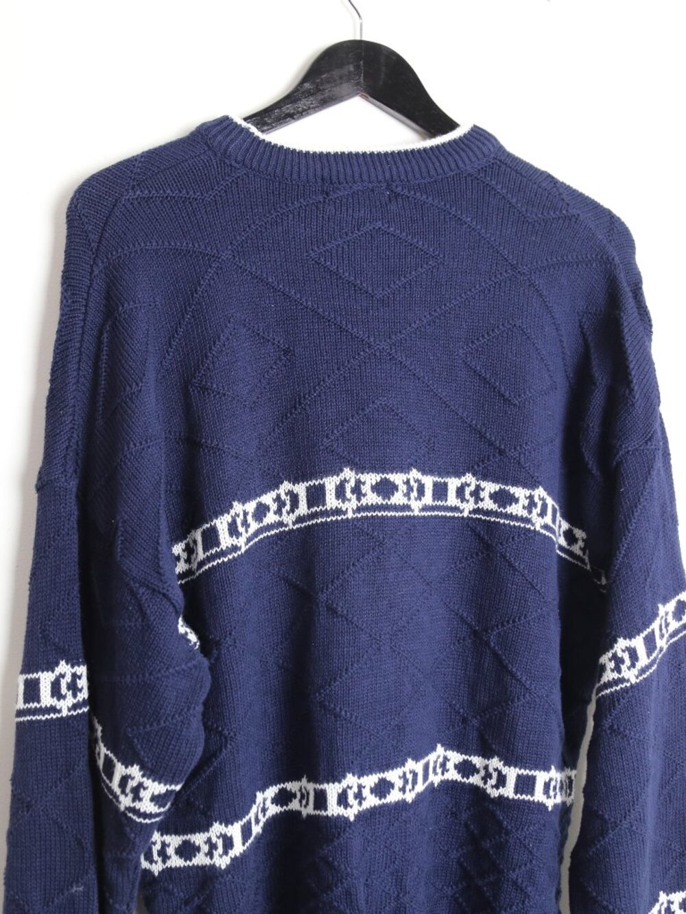 Vintage Northcountry Eaton Textured Knit Isle Pullover Sweater Size Large - Picture 5 of 6